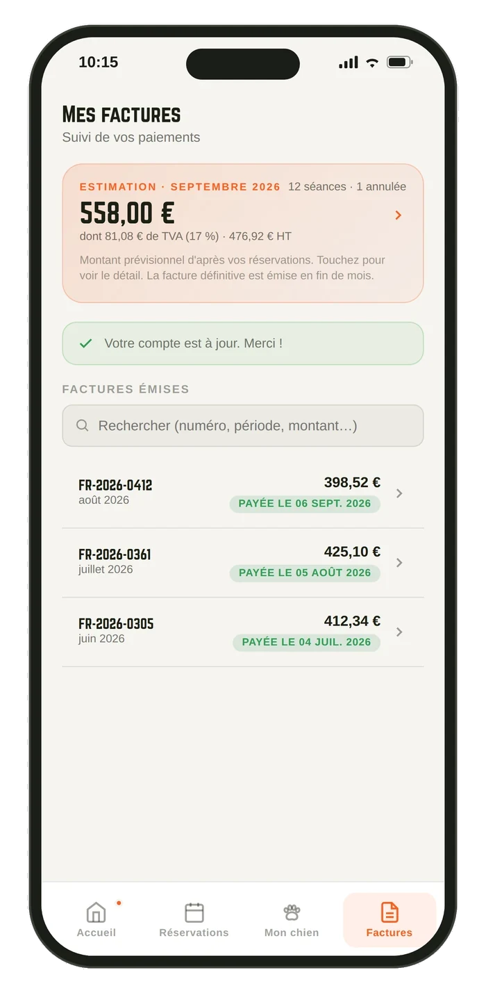 Suivi des factures et des paiements