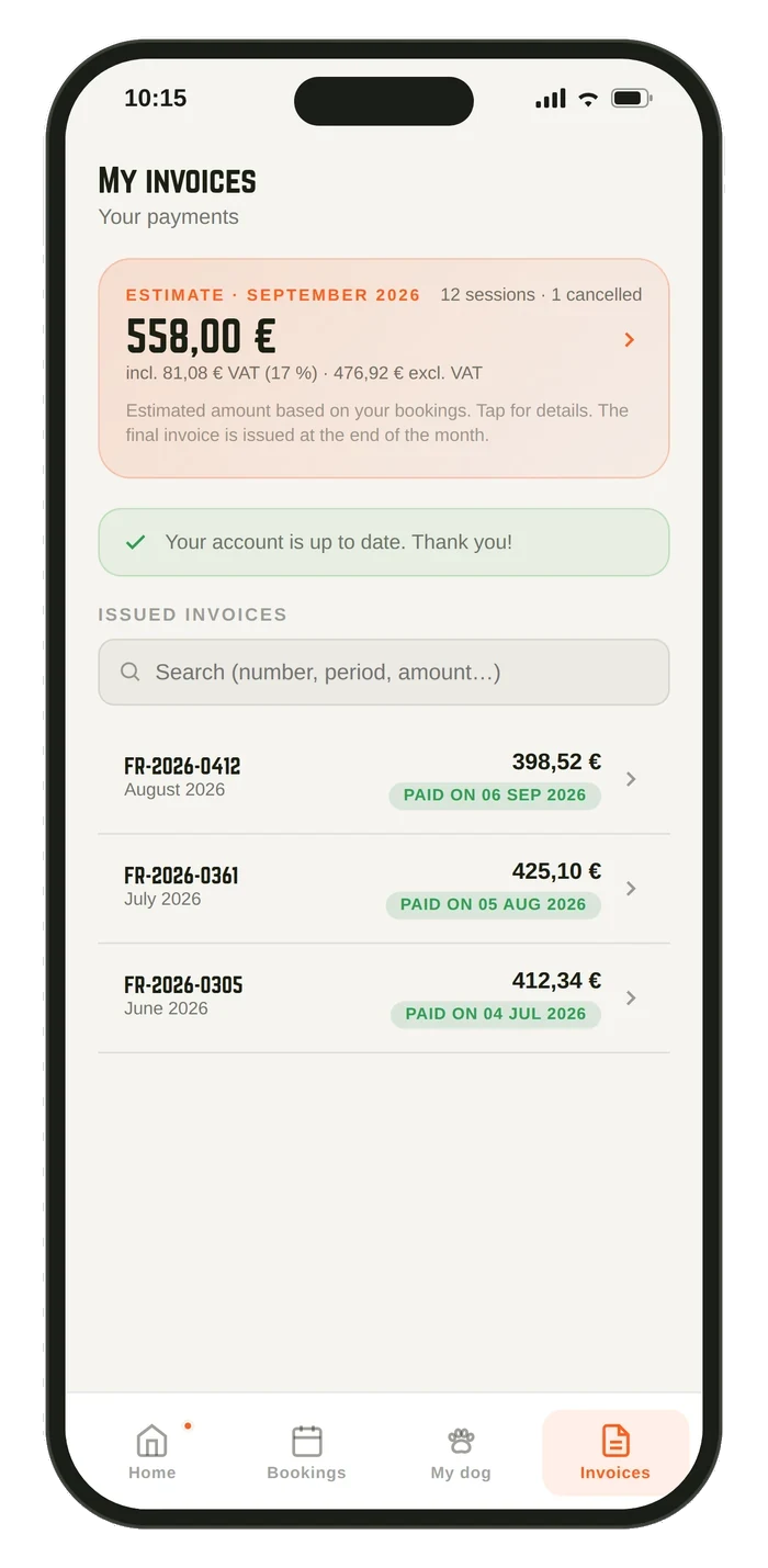 Invoice and payment tracking